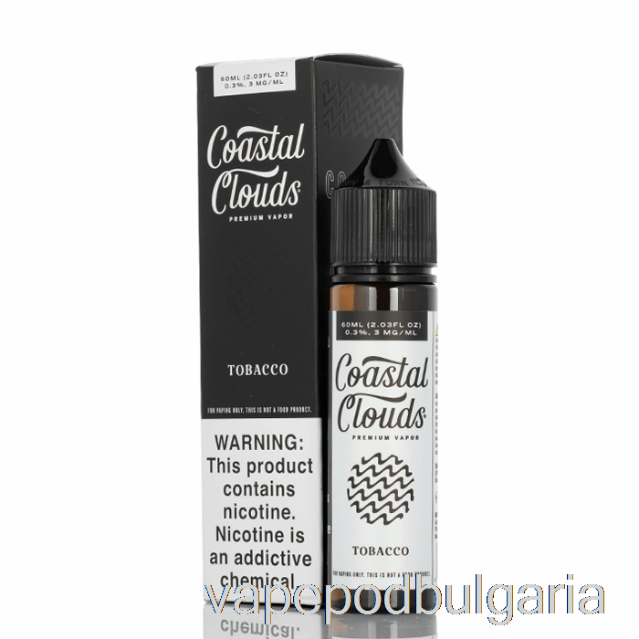 Vape 10000 Дръпки Tobacco - Coastal Clouds Co. - 60 мл 3 мг